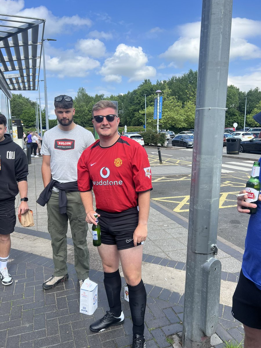 GoonsyMUFC's tweet photo. Stag do in Liverpool fa cup final day what could go wrong @CameronWebb99 https://t.co/4kA7xeHY07