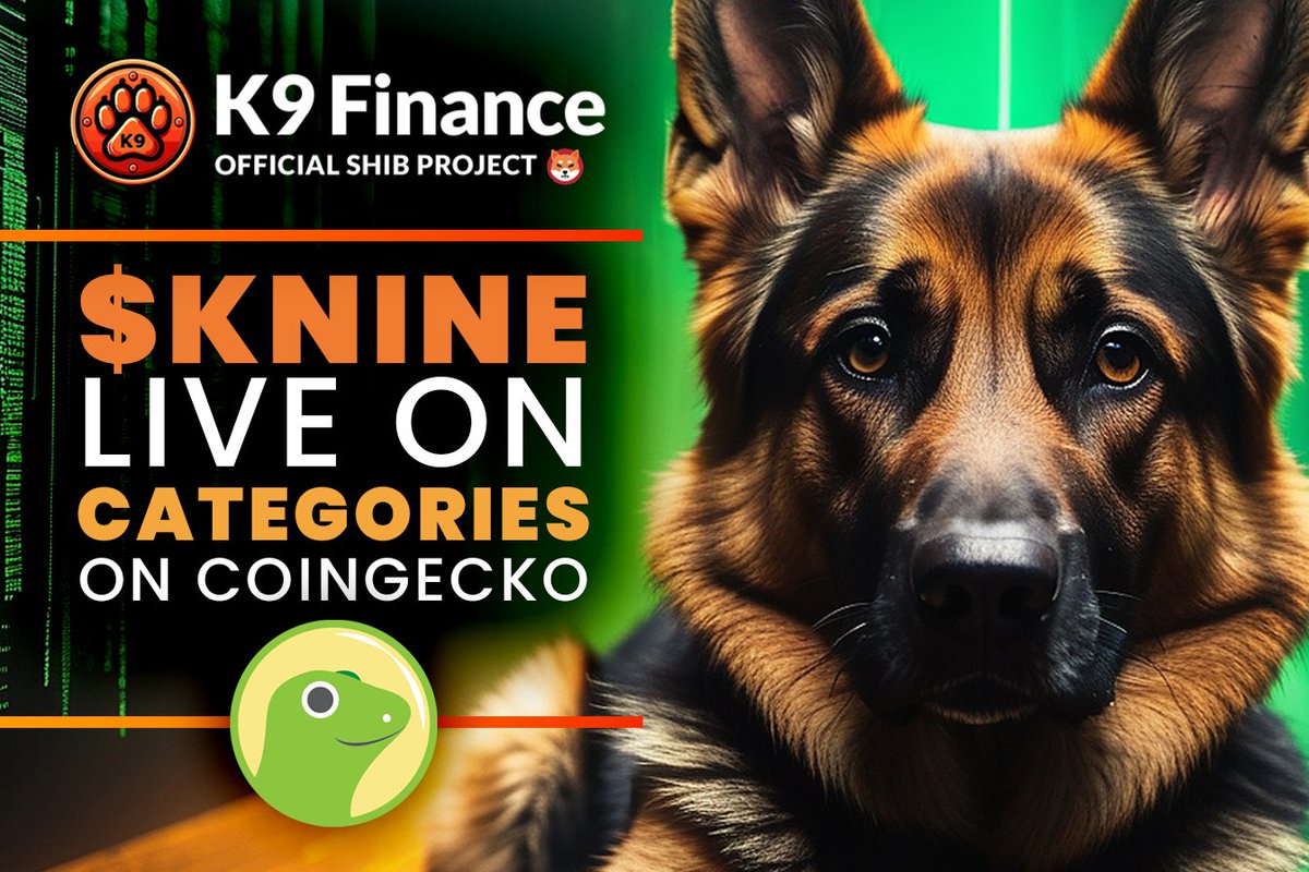 K9finance's tweet photo. Our frens at @coingecko have added $KNINE to the DeFi, Governance & Meme categories🐶

These tags are important because... 👇

➡️Increases viewership & searchability 
➡️Aggregates research among the categories
➡️Other services use the data for their API

A win for more K9 DAO visibility 🦾

What other categories should $KNINE be part of? 

We vote Liquid Staking 👀