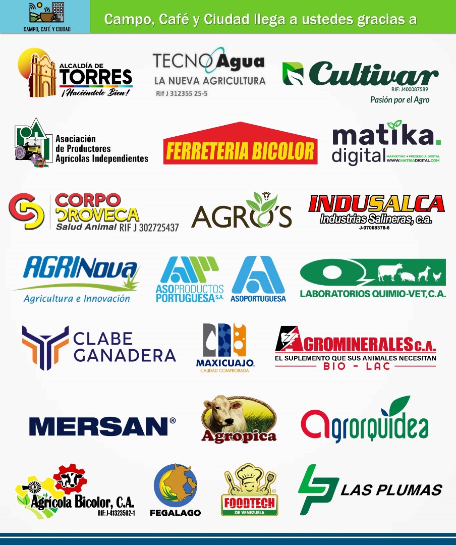 Gracias a ustedes distinguidos amigos y oyentes, a nuestros patrocinadores y a las emisoras aliadas, el mensaje del sector agroalimentario nacional llega a 16 estados de #Venezuela, y vía #OnLine al mundo entero a través de #CampoCafeCiudad cada fin de semana.

#Radio