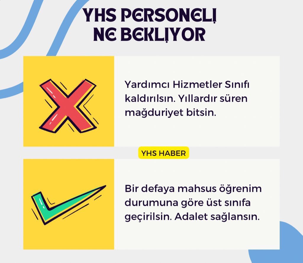 ➡️Verilen sözler unutulmasin.
➡️YHS KALDİRİLSİN
➡️Yıllardır kanayan bu yara son bulsun.
➡️Sınavsız  GİH ve THS kadrolarina bir kereliğine atansın.
➡️1965 yılından kalma bu sınıf bu yüzyıla yakışmıyor.
➡️Kariyer haklarımız yok.
➡️Sesimizi duyun artık...!!
#YardımcıHizmetlerSınıfı