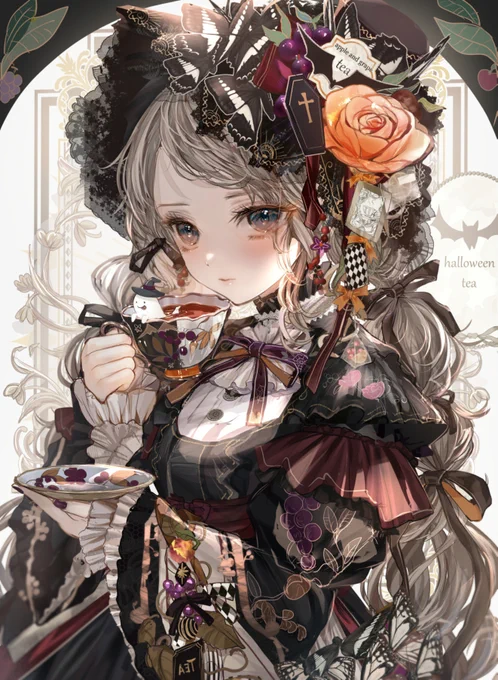 #私の作品が貴方に響くといいなメルヘンファンタジー世界の妖精&魔女の世界とファッションイラストを描いていますゴシック、アンティーク、ミュシャ、アールヌーヴォー、ロココや幻想世界がお好きな方に響きましたら幸いです 