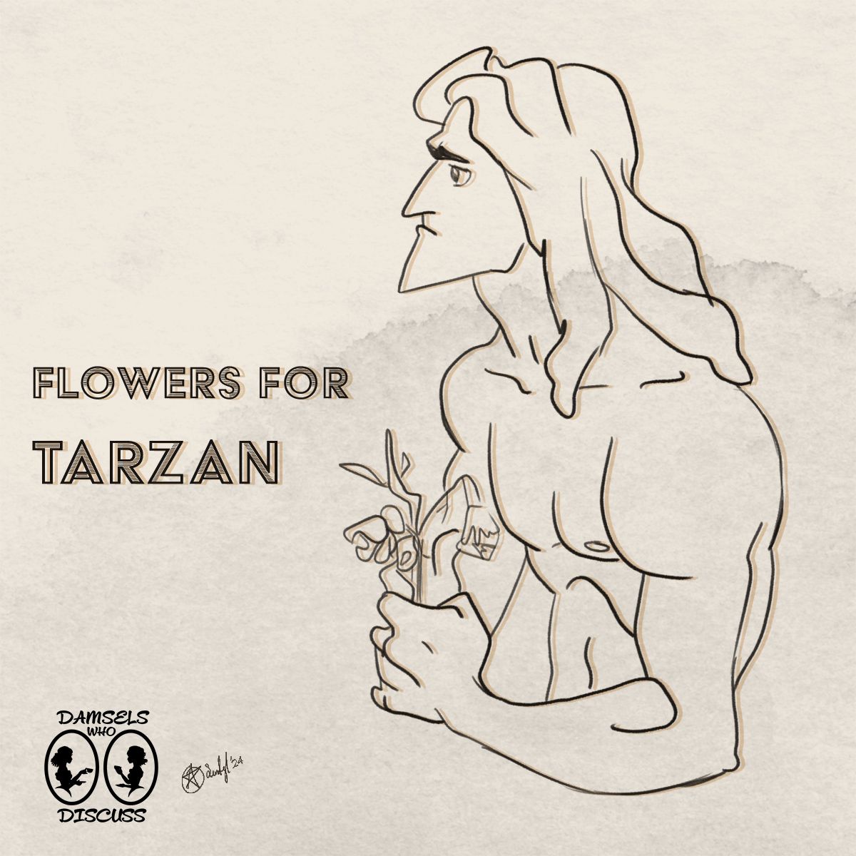 DamselsWhoDisco's tweet photo. Put your faith in what you most believe in, and make sure that you're dressed in your most impractical best to traverse the jungles of an abandoned island in the 1999 Disney classic, Tarzan! 

#tarzan #rosieodonnell #philcollins #disneystarzan #disneypodcast #disneymovies https://t.co/RdFIO7M0Ms