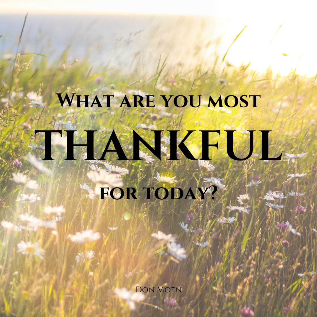 What are you most THANKFUL for today? #thankful #praises #blessings #dailyreminder #jesusiscalling #godisgood #jesuslovesyou #pursuechrist #fosterlove #donmoen