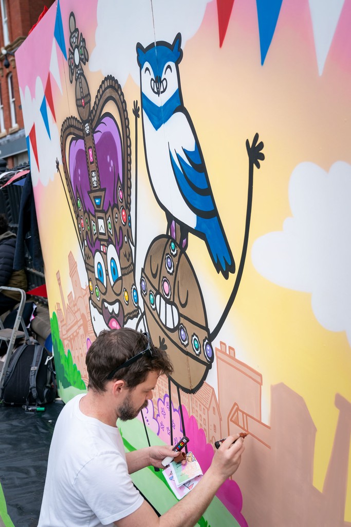 Festival Oldham 2024 🖼️🎨🖌️ Saturday 1st June 175 – People, Places, Pastimes - HAMMO @ Gallery Oldham Witness one of Manchester’s finest Street Artists create a new mural in the Gallery Oldham Gardens to celebrate Oldham’s 175 anniversary.