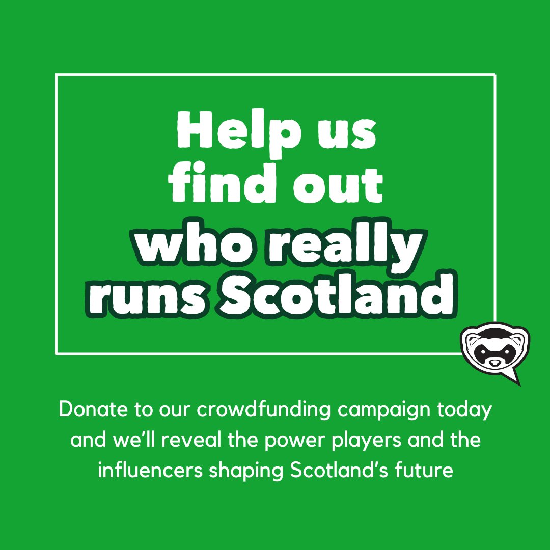 Want to support journalism that matters? Join us in uncovering the truth about who really runs Scotland. Support our crowdfunding campaign now: bit.ly/3URxNNx?utm_so…
