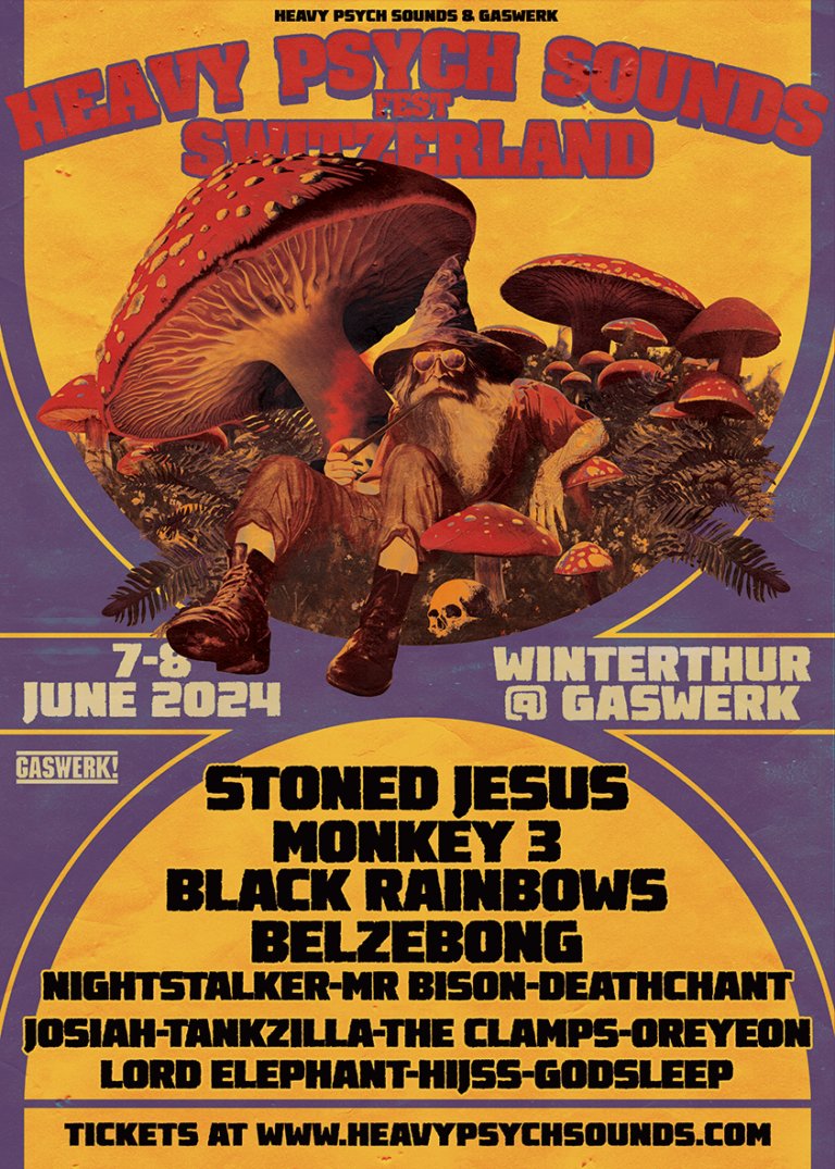 Cooles Stoner/Doom/Psych Rock Festival im Gaswerk Winterthur! #heavypsychsoundsfestival #stonerrrock #doomrock #psychrock #gaswerk #winterthur