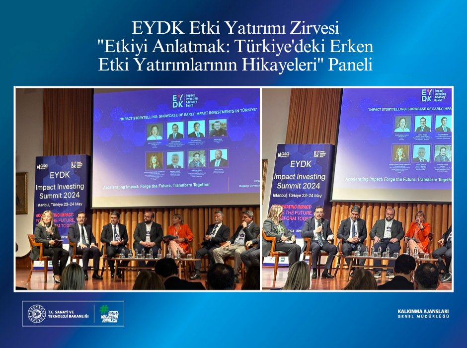 EYDK ETKİ YATIRIMI ZİRVESİ'NDE ETKİ YATIRIMI ÇALIŞMALARIMIZ VE 'İSTANBUL KODLUYOR' PROJESİ KONUŞULDU🌟📈 Boğaziçi Üniversitesi'nde gerçekleşen etkinlikte, Genel Müdürümüz Sayın Ahmet Şimşek 'Etki’yi Anlatmak: Türkiye'deki Erken Etki Yatırımlarının Hikayeleri' panelinde, etki