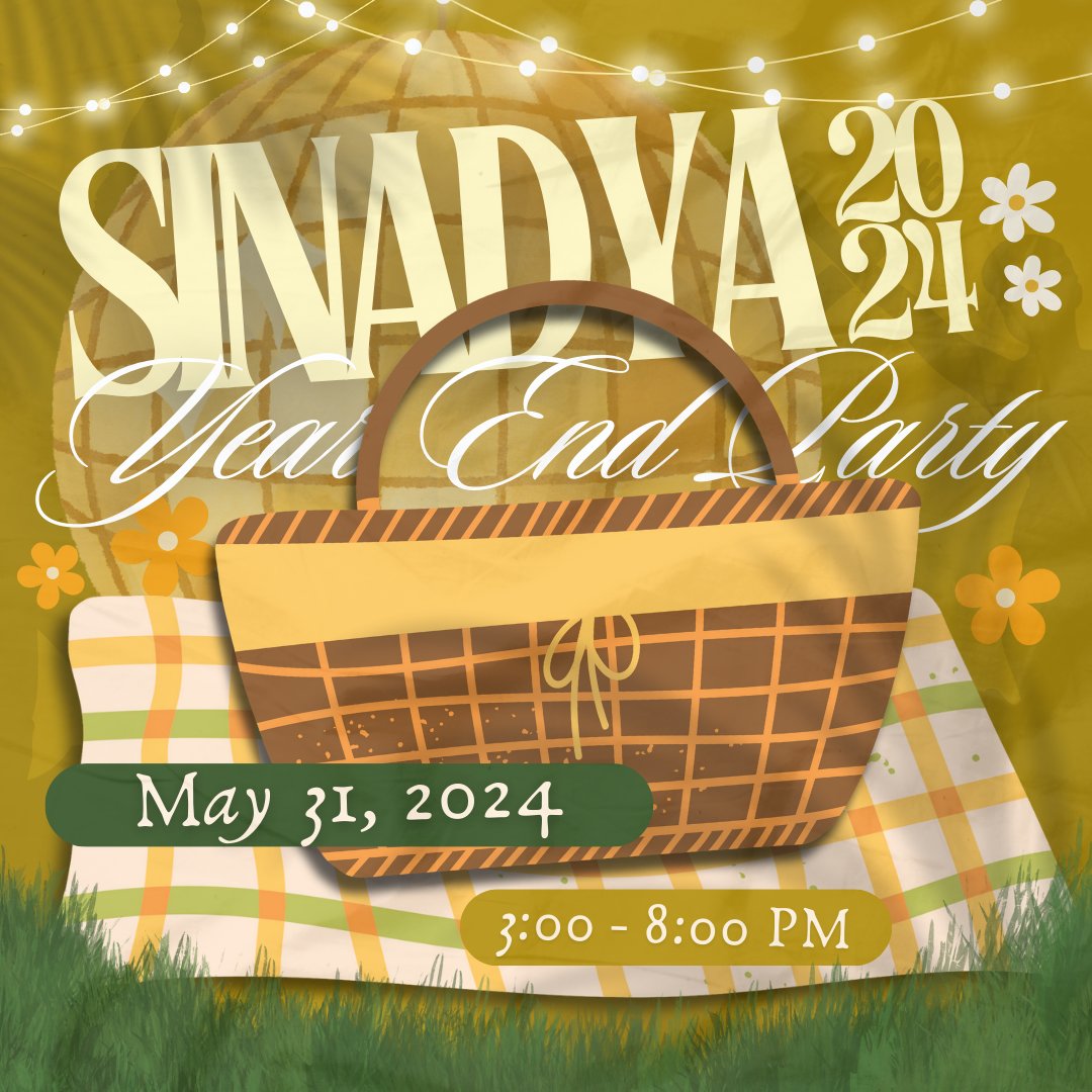 SAPisayWV's tweet photo. Pisay, handa na bala kamo mag Sinadya ?! 🎉

Let’s awaken the party campus one last time before this school year ends ✨ https://t.co/O7yl0JWGjb