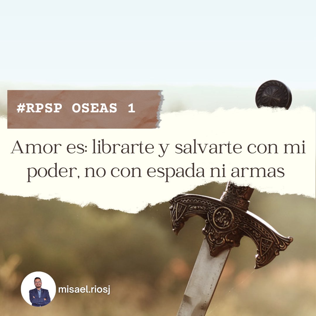 Te demuestro mi amor al salvarte con mi poder, no por medio de batallas 
#Oseas 1 

#rpsp #primerodios #primeirodeus #godfirst #mibibliadice #rbhw #poder #amor #bible #Os1 <a href="/ProfesionalASD/">Profesionales A7D</a>