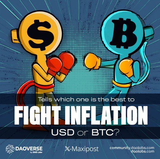 Reminder miners! The @TheDAOLabs task: 'Inflation Solutions Comparison: BTC vs USD' expires in less than 24 hours. Join in and participate to earn up to 500 $LABOR points + 0.01 REP. To participate in the #DAOVERSE's task, click here: community.daolabs.com/task/inflation……