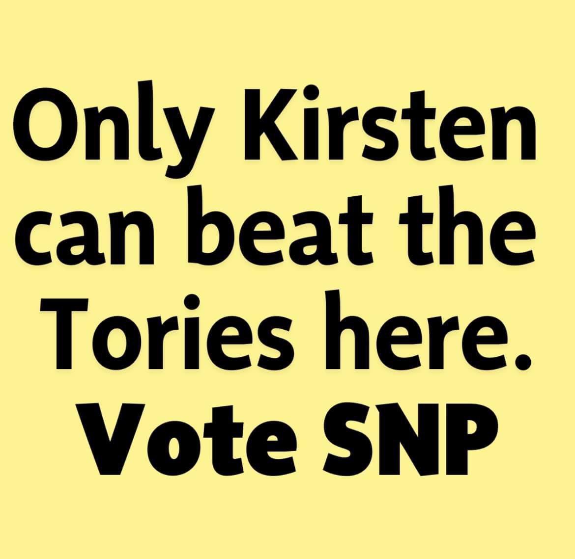 For the avoidance of doubt…
It’s got to be @kirstenoswald in East Renfrewshire. Apart from being an extremely hard working MP for EastRen she’s the only one who can keep the Tories out here.
#VoteSNP