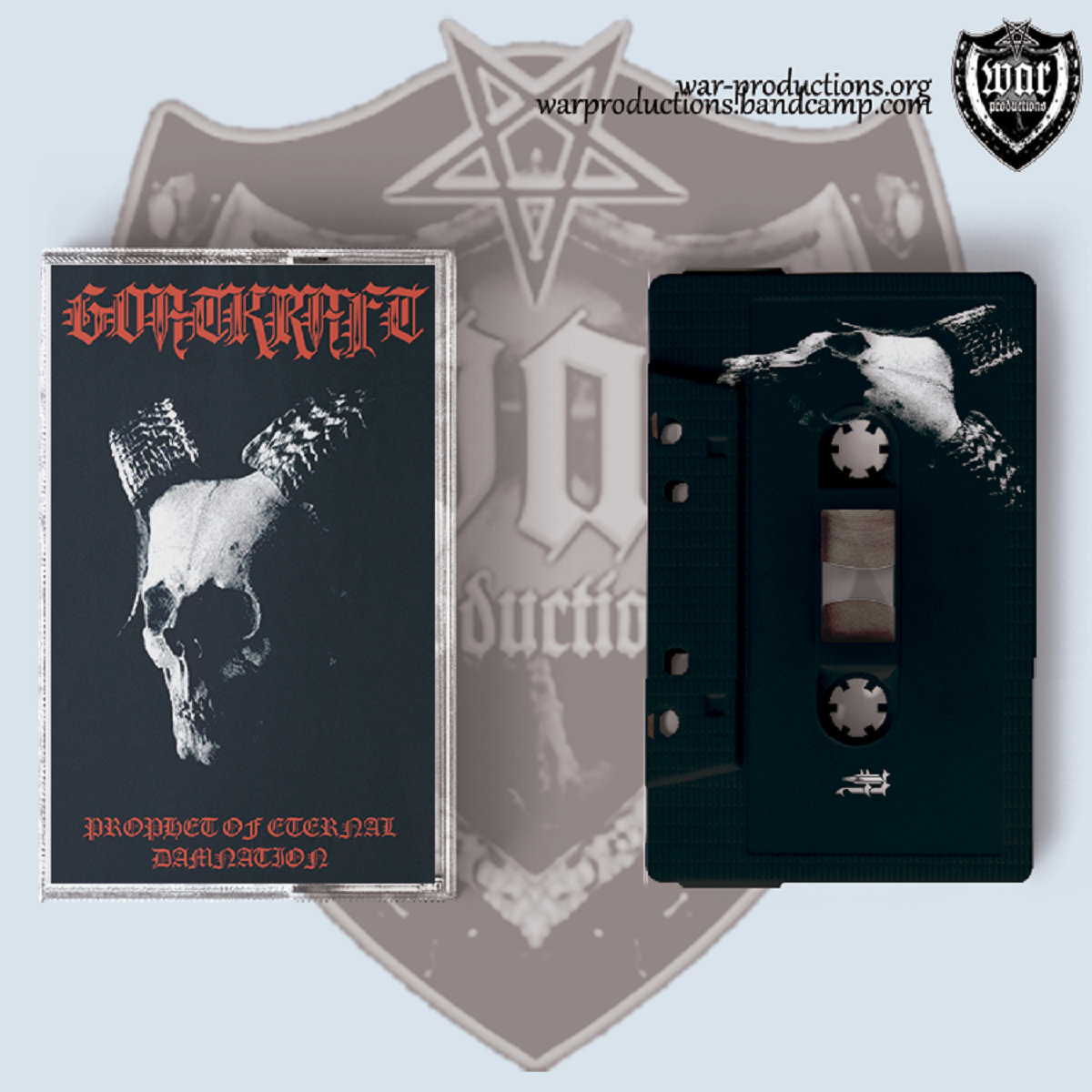 #Goatkraft #News #Preorder
Originally released by the label @BoneheadIron
 in CD and LP format, the tape version finally arrives, which 
@WarProd releases with great honour

warproductions.bandcamp.com/album/wpt099

#WarProductions
#SupportTheUnderground
#BlackDeathMetal
#BlackDeathMetalTapes