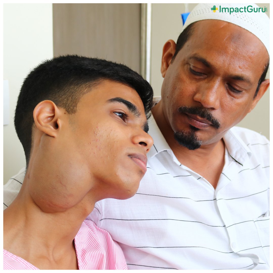 “At first, it was just a small lump on my Saeed's neck. But now, it is endangering his life. Unfortunately, I cannot arrange funds for his life-saving surgery. I fear I might lose him. Please #save him for me,” cries Sayyed’s father. Donate & share now: impactguru.com/s/F1Evbb