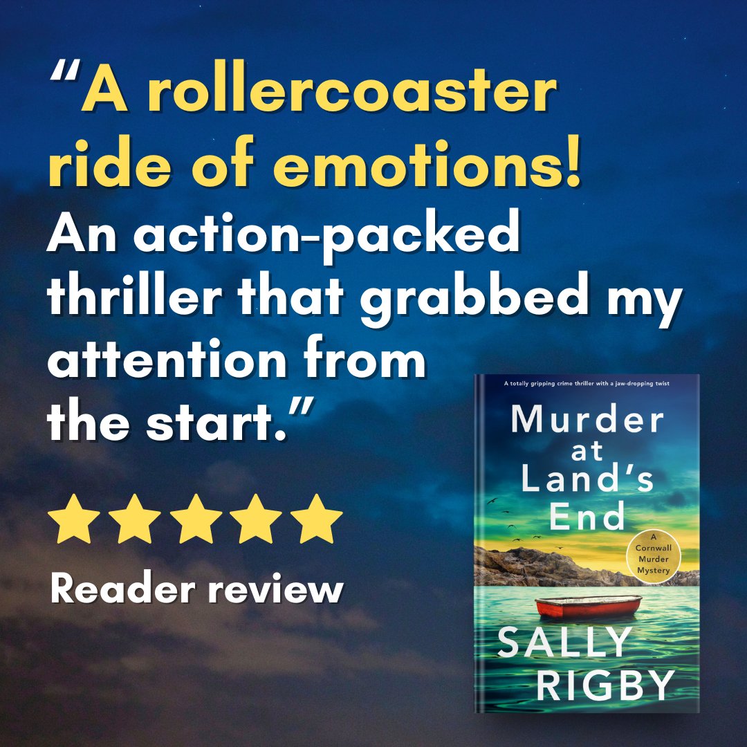 🔥 An unputdownable murder mystery from a bestselling author, perfect for fans of LJ Ross, Louise Penny and Joy Ellis. 🌊 Don't miss out and start reading Murder at Land's End by Sally Rigby today: geni.us/148-rd-two-am #crimethriller #cornwall #crimefiction