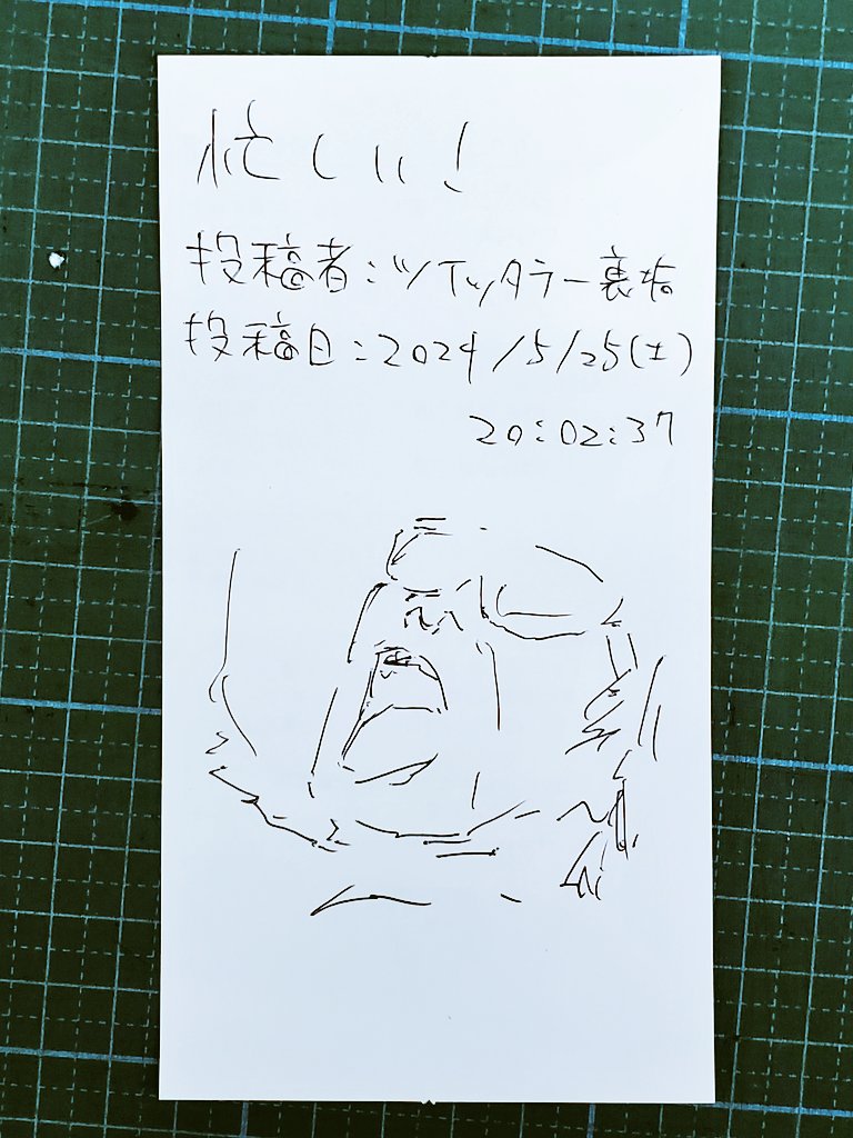 レシートの裏に書いた日記です。 