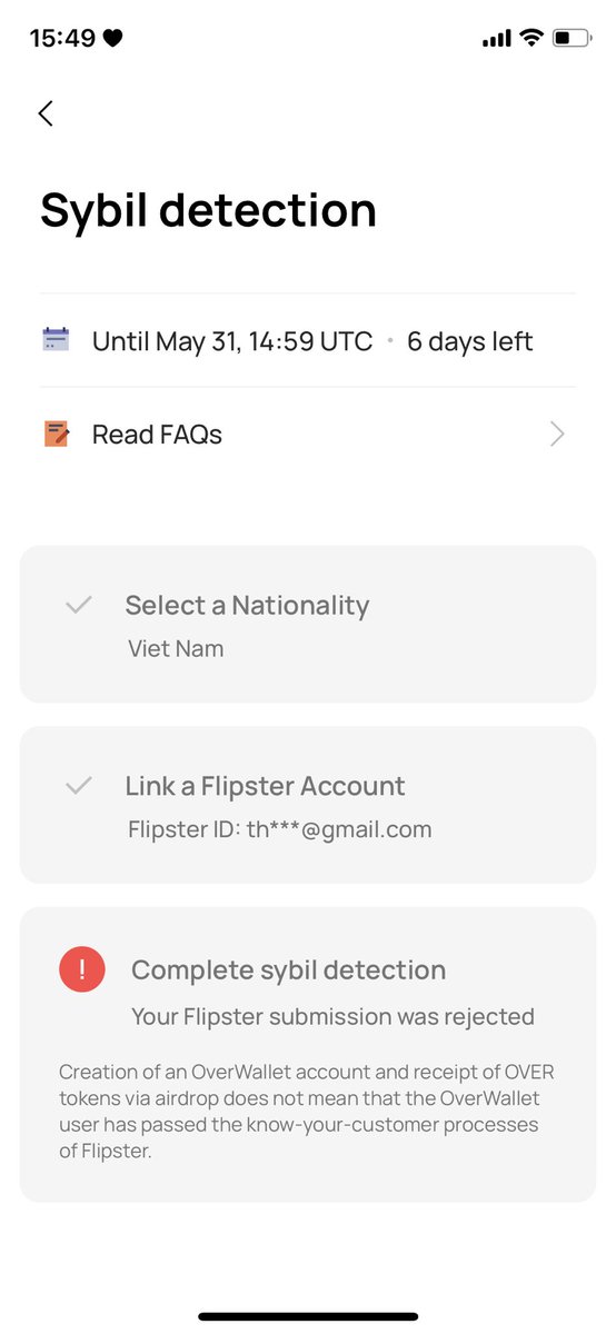 Thien0492's tweet photo. Why am I not approved for Kyc? Please tell me why @flipster_io https://t.co/GUFRA8l2mn