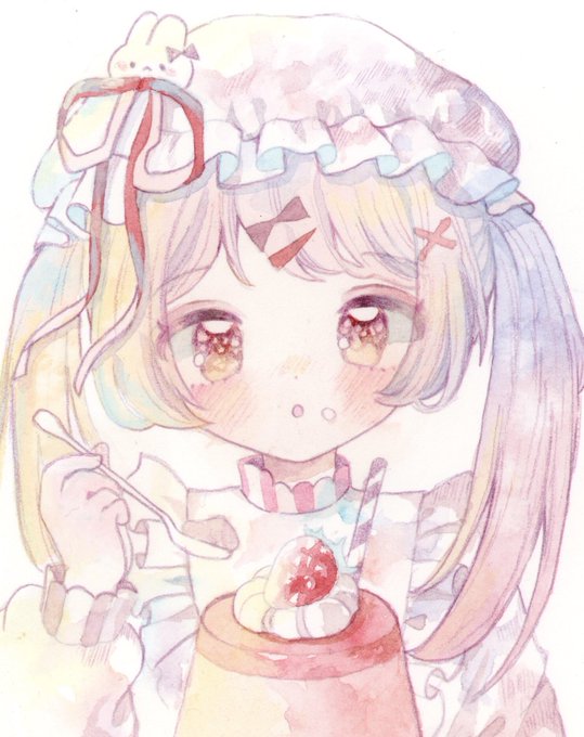 「puffy sleeves watercolor (medium)」 illustration images(Latest)