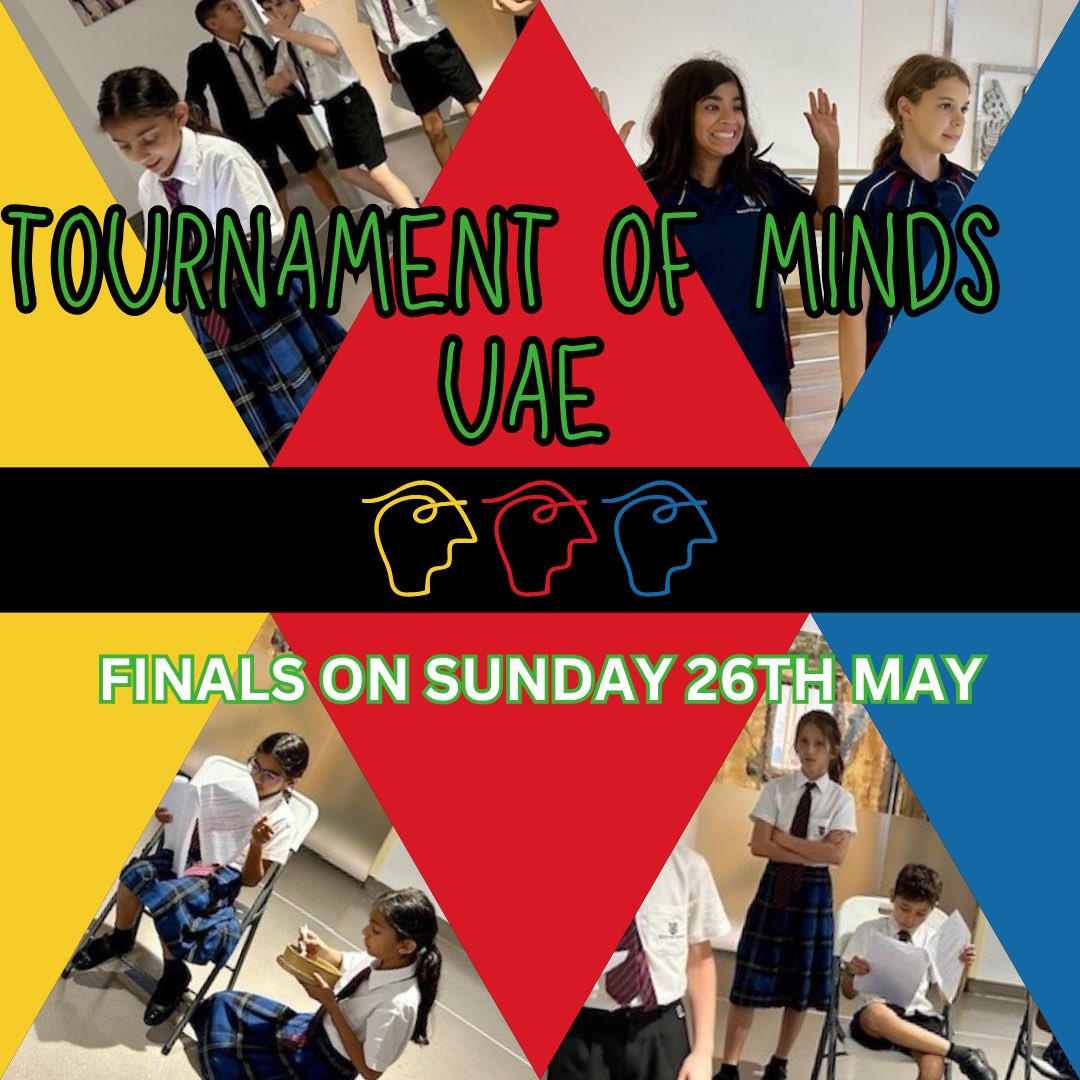 #TournamentofMinds UAE happening tomorrow! Good luck everyone!