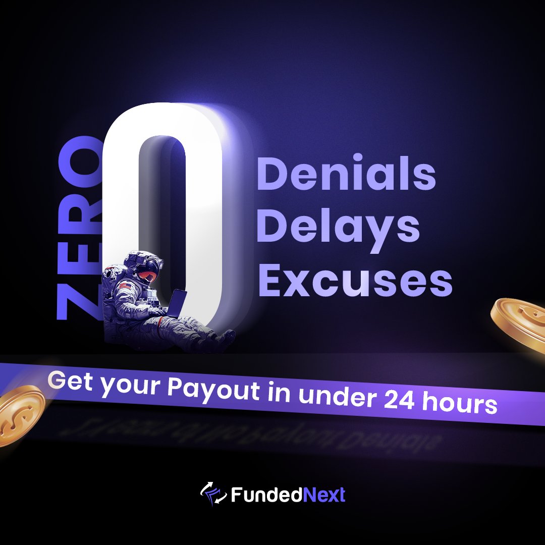 When it comes to eligible payouts, FundedNext ensures no delays or denials! Just trade following the trading conditions and get assured payouts.