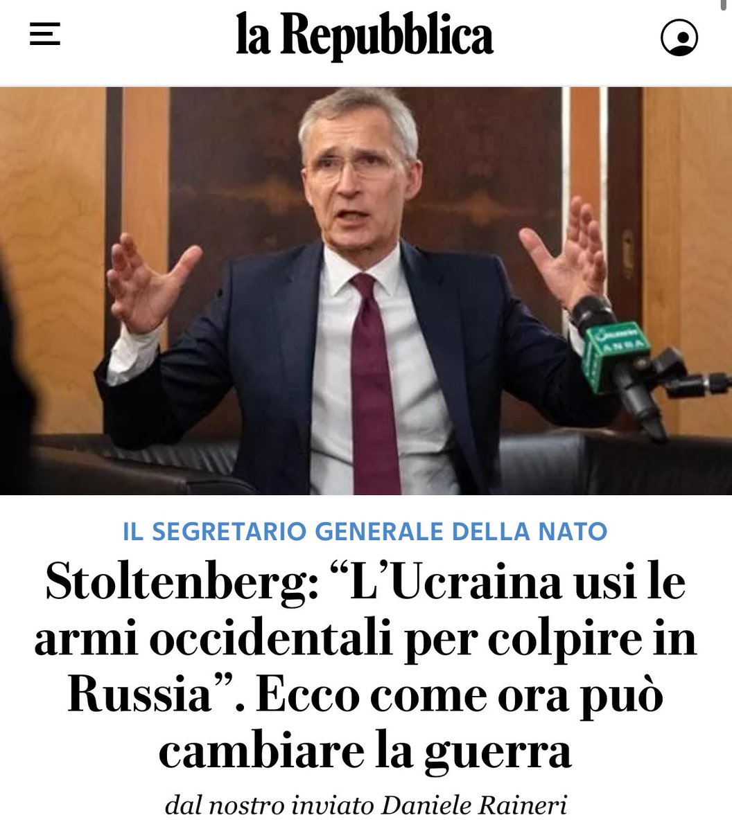 FERMATEVI: CI STATE PORTANDO IN GUERRA CON LA RUSSIA! Ci state portando dritti alla Terza Guerra Mondiale. Giorgia Meloni, la strategia di scommettere sulla vittoria militare - che stai subendo passivamente - ci sta portando in guerra. È una follia pensare di mandarci in