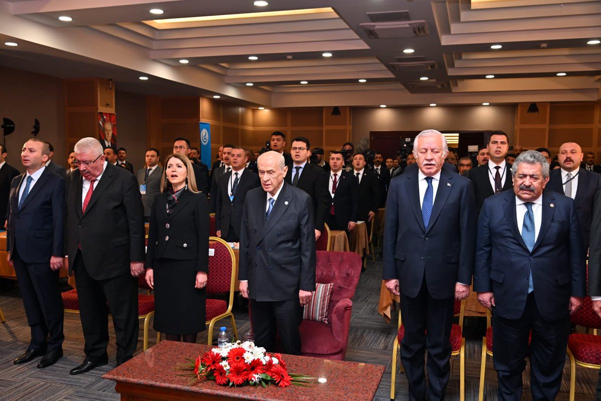 ayyildirim1's tweet photo. Liderimiz Sayın Devlet BAHÇELİ, “Ülkü Ocakları İl Başkanlarına Yönelik Eğitim Programı” açılışı öncesinde basın toplantısı düzenledi. https://t.co/4bBxt3CqAv