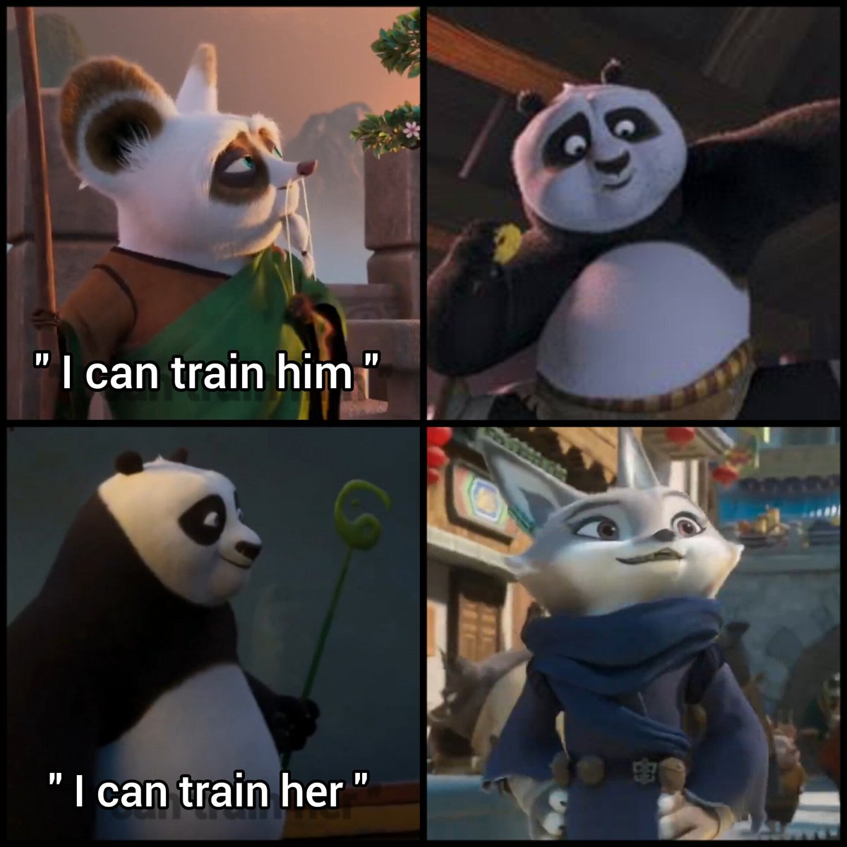WE NEED A TRAINING MONTAGE OF THEM Y'ALL WHO'S WITH ME? 🗣️‼️🗣️‼️🗣️‼️

#KungFuPanda4 #Po #Zhen #shifu 💙
