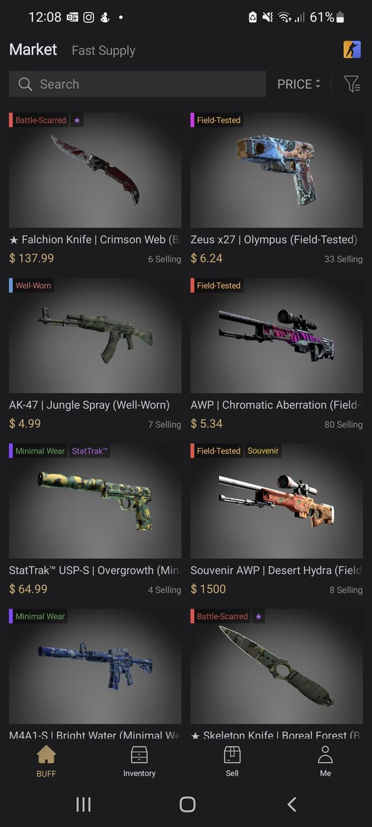 BoozyCS's tweet image. Is Buff Market going to actually be used now? Only issue I can see right now is not enough supply