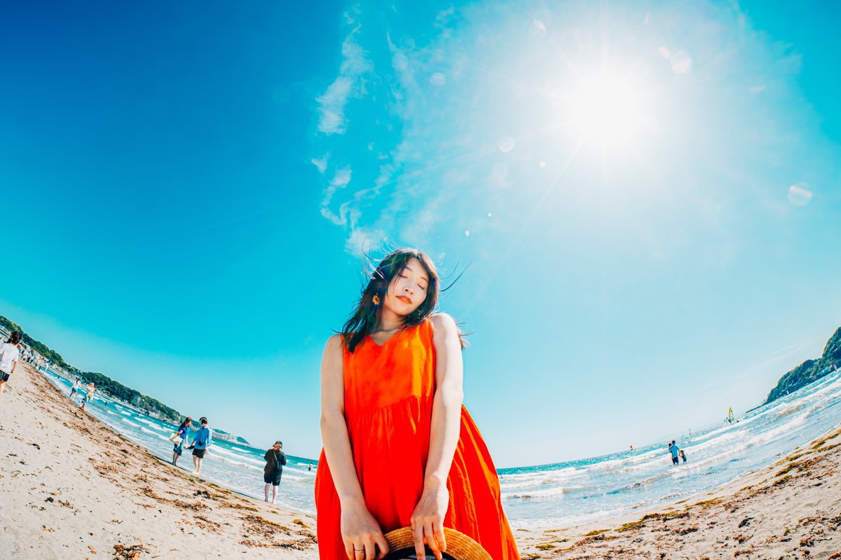 「空、海、君」 モデル：七菜なな @nanana_ocha #ポートレート #ポートレートが好きな人と繋がりたい #ファインダー越しの私の世界 #カメラ好きな人と繫がりたい #ポートレートしま専科 #写真好きな人と繫がりたい