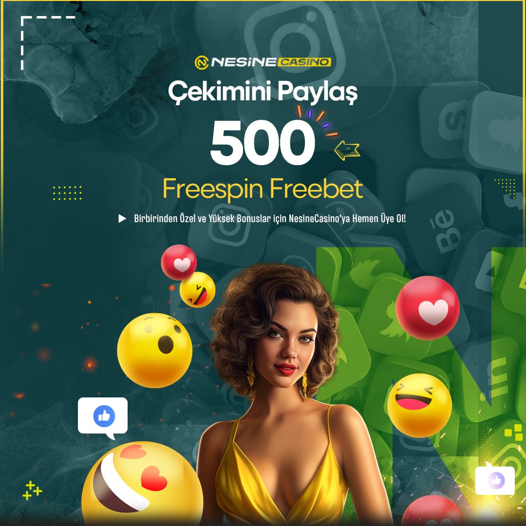 🔔Üye Ol: t2m.io/nesinecasinoli…

🤑 Nesine Casino'da Çekim Yap + Paylaş = Kazan

🎁 Nesine Casino'da Çekimini Paylaş 5️⃣0️⃣0️⃣₺ FreeBet - Freespin Kazan !

😊 #NesineCasino Burada Kazanmak Çok Kolay