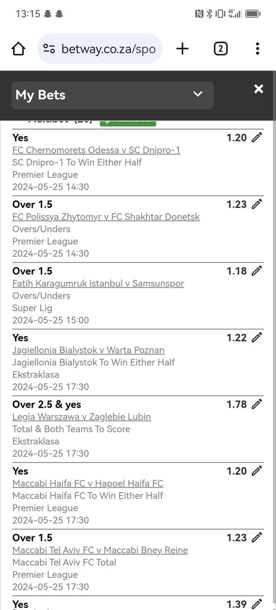 I just placed a bet with Betway. Tap here to copy my bet or search for this booking code in the Multi Bet betslip X73D69533 betway.co.za/bookabet/X73D6…