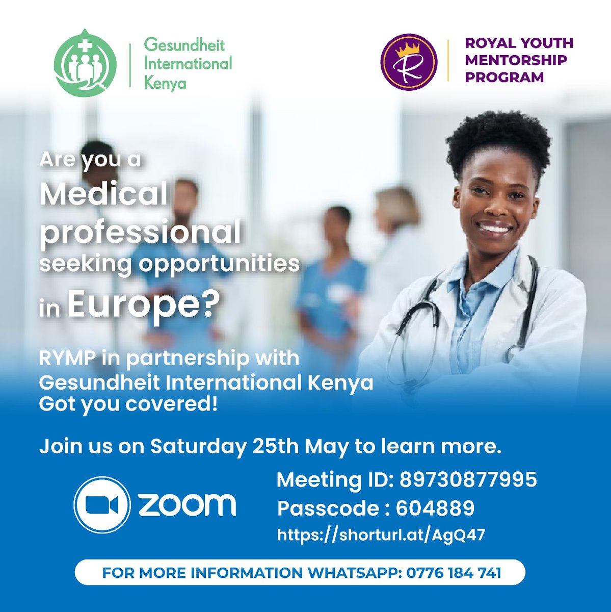 ProgramRoyal's tweet photo. JOB OPPORTUNITIES FOR MEDICAL PROFESSIONALS IN EUROPE

Are you a medical professional—a doctor, nurse, lab technician, or similar—seeking opportunities abroad? https://t.co/hpixLJvlM3