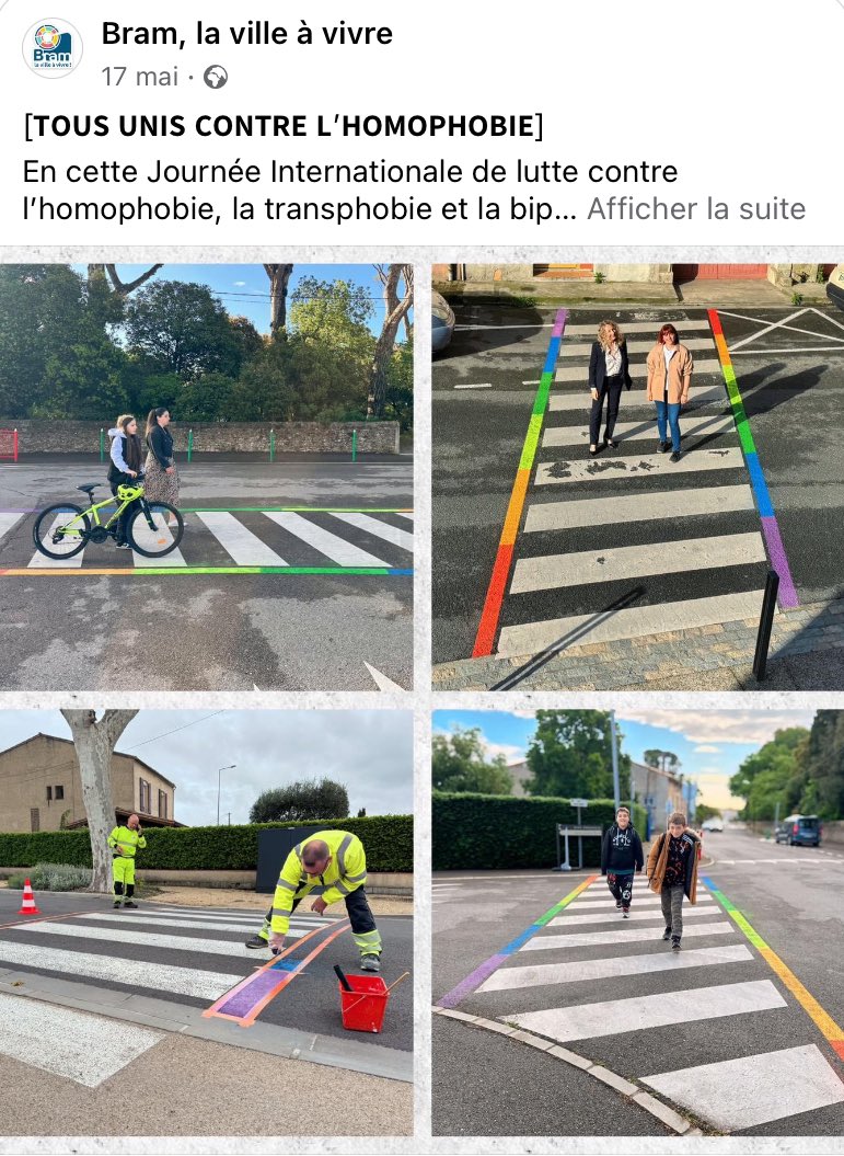 Je dénonce avec la plus grande fermeté les actes LGBTphobes qui se sont déroulés à @villedebram ! Cette commune dirigée par mon amie @MEJEANC est engagée depuis longtemps pour l’égalité et ces actes ignobles ne font que confirmer que le combat doit se poursuivre !