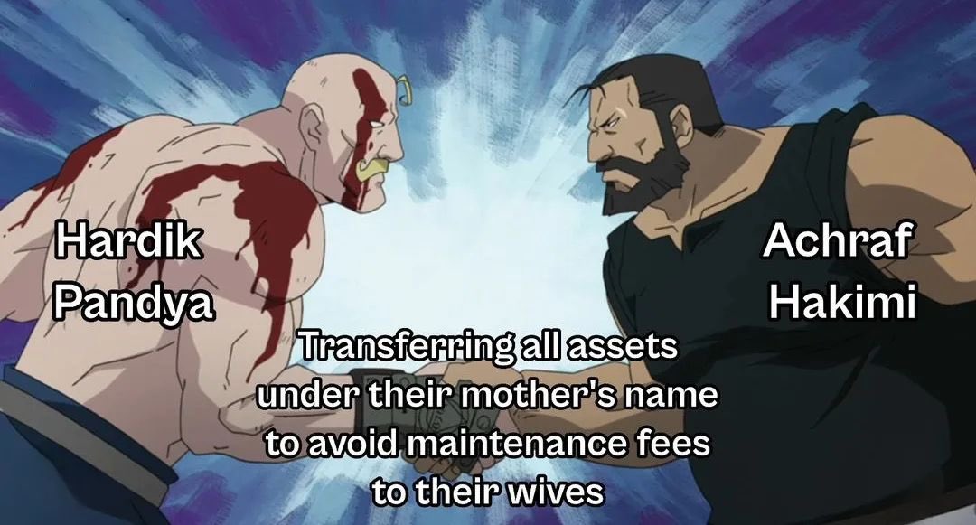AnkitRajCode's tweet image. Learning from best Hardik Pandya
#HardikPandya #divorce #AchrafHakimi #law #mother #property #NatašaStanković