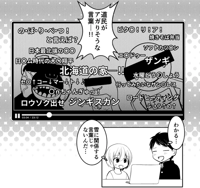 道民がアガりそうな言葉
背景は人によっては可愛いかもしれないゆるキャラです 