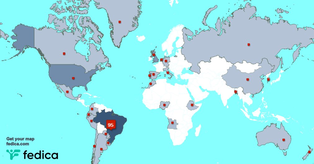 Muito obrigado aos meus 2 novos seguidores que vivem no Brasil na semana passada. fedica.com/!labradorcec