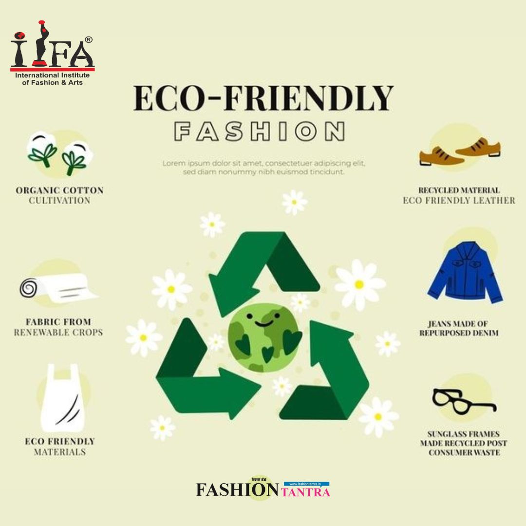 “Less waste, more style Sustainable Fashion.”❤️ #iifa #proudtobeaniifaite #designercourses #fashiondesigning #interiordsigning #jewellerydesigning #textiledesigning #eventmanagement #journalism #masscommunication #careergoals #careercourses #admissionopen #onlinecourse