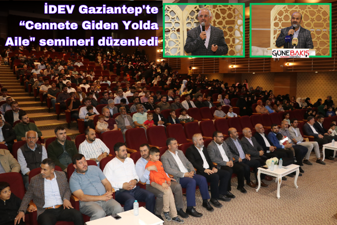 İDEV Gaziantep'te 'Cennete Giden Yolda Aile' semineri düzenledi 
gaziantepgunebakis.com/idev-gaziantep… 
#İdev #gaziantep #eğitim #aile