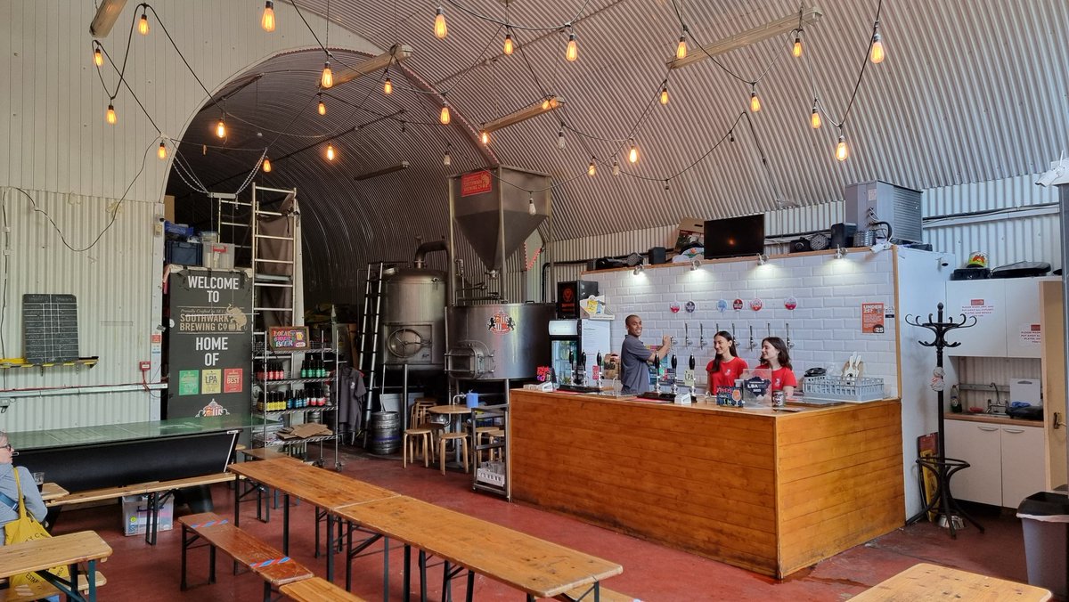 And now it starts properly at <a href="/southwarkbeer/">Southwark Brewing</a>. None of these places need a real introduction. Here though is one of the few (only?) places to get cask on the mile.