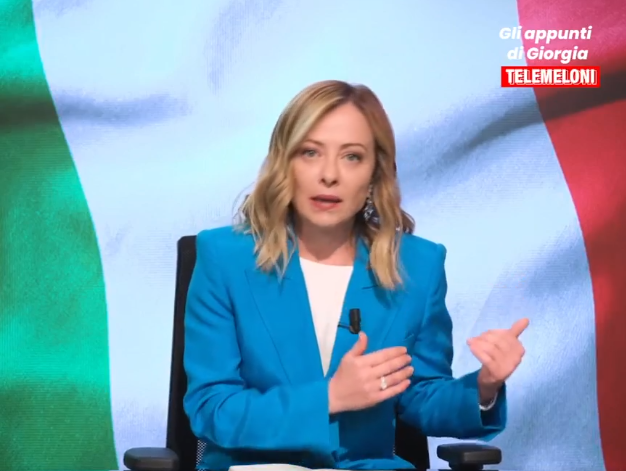 After the accusation of having turned the state television RAI into ‘Telemeloni’ (‘Meloni-TV’), PM Giorgia Meloni ironizes by renaming her own video channel ‘Telemeloni’. May 25, 2024