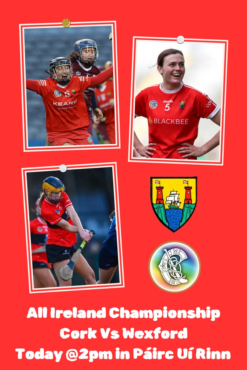 Aghada GAA, Camogie & Ladies Football Club (@aghadagaa) on Twitter photo Best of luck to Aoife, Amy & Hannah in todays first group game of the All Ireland Camogie Championship Vs Wexford in Páirc Uí Rinn at 2pm.
Up the Rebels! 🔴⚪️🔴⚪️
<a href="/CorkCamogie/">OfficialCorkCamogie</a> Best of luck to Aoife, Amy & Hannah in todays first group game of the All Ireland Camogie Championship Vs Wexford in Páirc Uí Rinn at 2pm.
Up the Rebels! 🔴⚪️🔴⚪️
<a href="/CorkCamogie/">OfficialCorkCamogie</a>