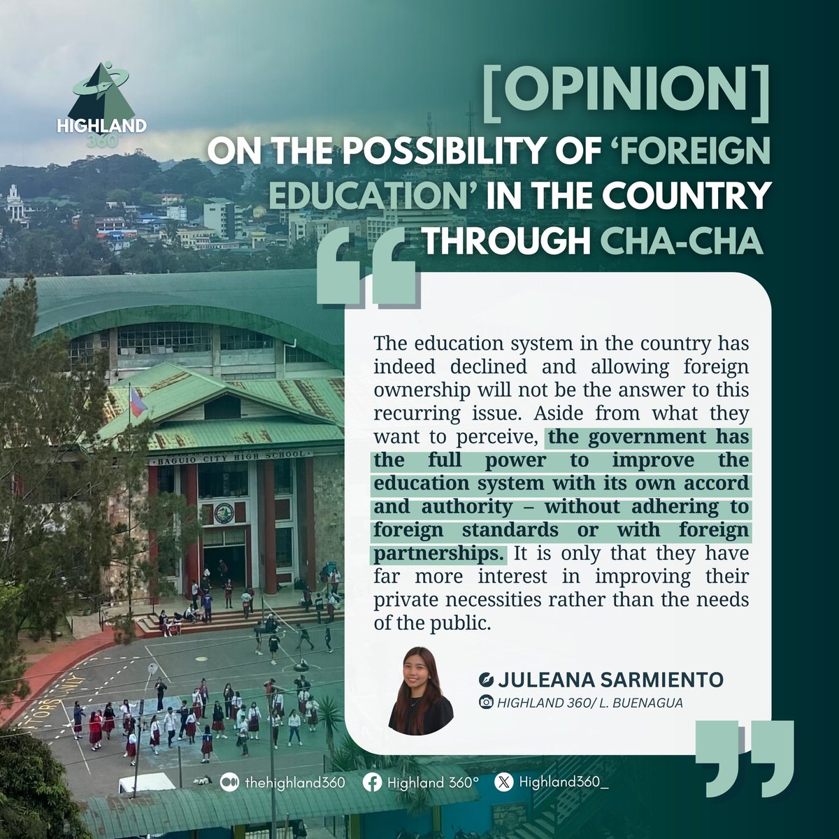 highland360_'s tweet photo. CHA-CHA IN EDUCATION

Adhering to foreign standards as a basis for “progressive” development is just an excuse to slowly build students confined from the truth and ultimately serve foreign interests — another agenda for its commercialization.

READ MORE: https://t.co/Ntld2ljVLL https://t.co/KhOeaDFugk