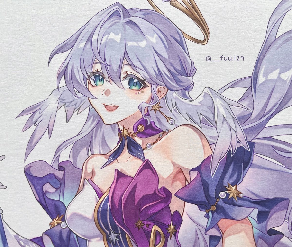 🎶
#崩壊スターレイル #スタレ #ロビン #模写 #コピック #HonkaiStaiRail #Robin #copic