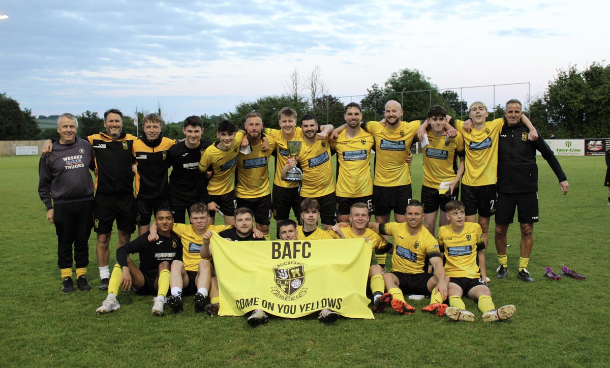🏆 | Dartmouth Cup Champions 🔜 Before 🔛 During 🔚 After Buckland Athletic Reserves - @sdfl2020 Dartmouth Cup Winners 2023/24 👏 #UpTheBucks 🟡⚫️