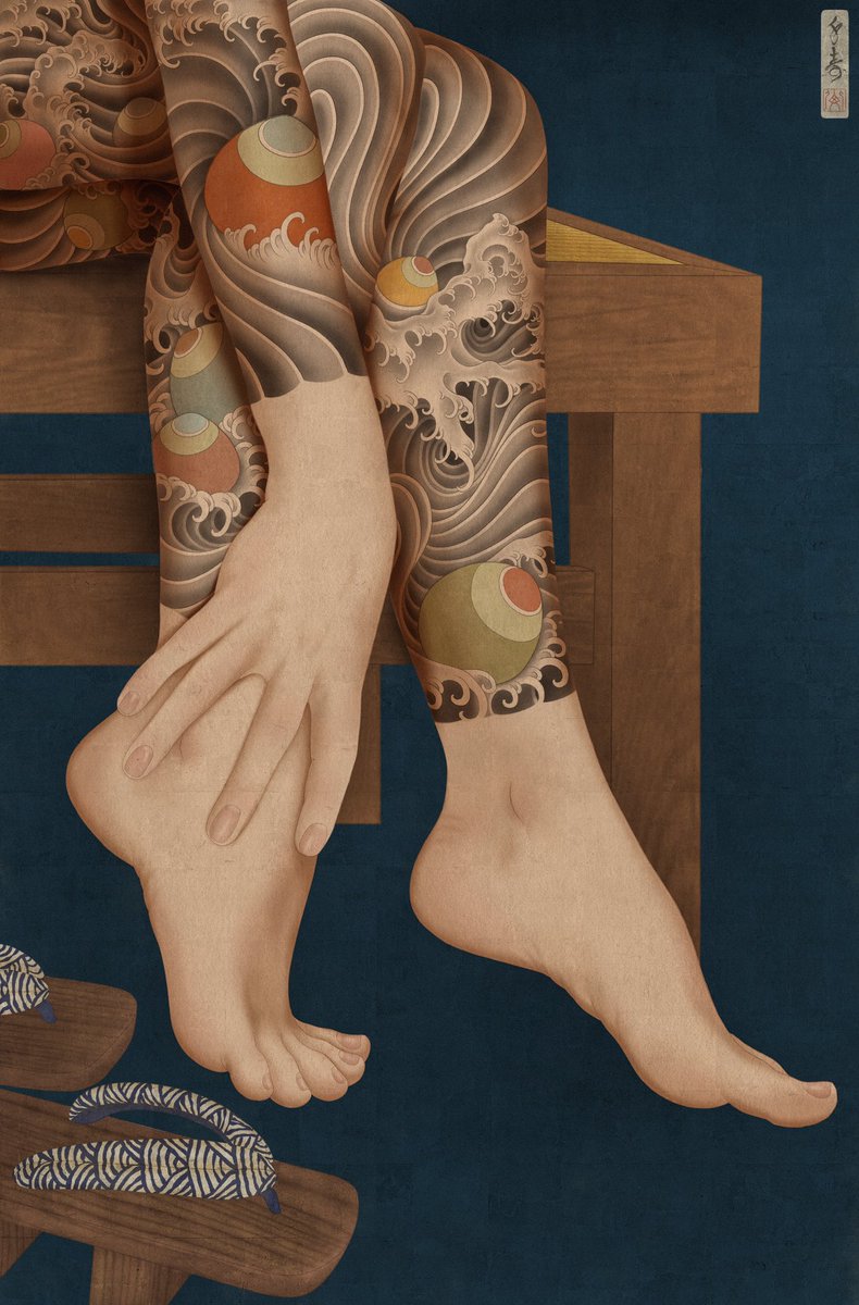 ”Tama” is my latest painting and is now available as a print. Prints are 50% OFF until midnight 25th of May. Follow the link to order. twocranesgallery.com