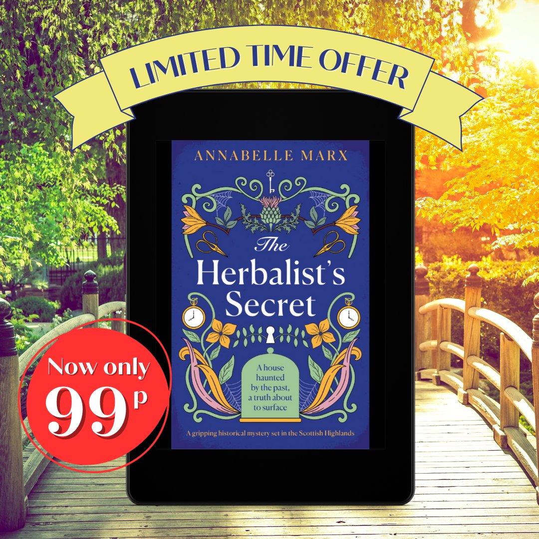😍 Blink and you'll miss it... For ONE DAY ONLY The Herbalist's Secret by @Marx_Annabelle is on sale for just £0.99 in the UK! 🔥 Treat yourself to breathtaking historical fiction today: geni.us/109-pp-two-am #ebooksale #historicalfiction
