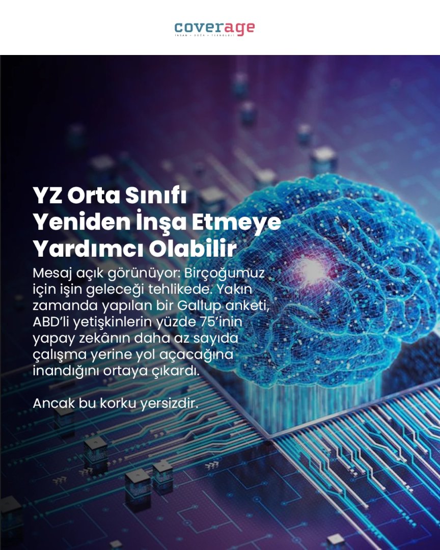 Yapay Zeka orta sınıfı yeniden inşa etmeye yardımcı olabilir
👇👇👇
Bunun gibi haberler ve dergimizi okumak için profilimizde bulunan linke tıklayıp sitemize erişebilirsiniz!