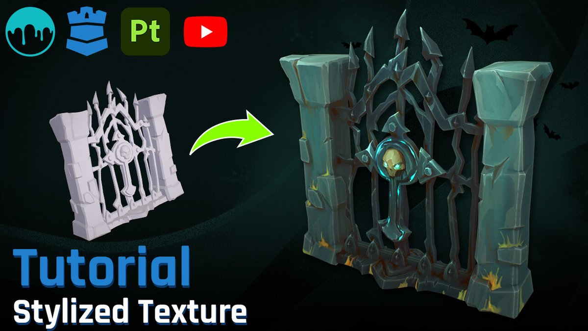 Stylized Metal Fence - a new tutorial by VSQUAD. Learn to create an environment hand-painted texture in the Battle Chasers style, using 3DCoat in the process: youtu.be/oMQfs-J4bY4

#tutorial #handpaint #stylized #fence #learn #3dcoat