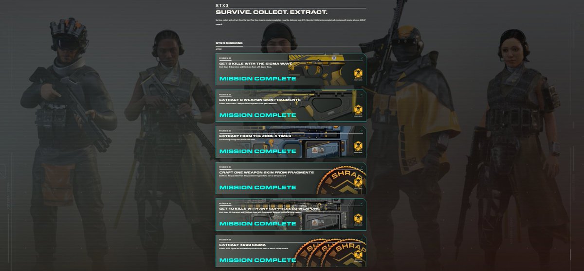 SQYs0x's tweet photo. ✅Completed all 6 missions of @playSHRAPNEL #STX3
What's next ? 🤔 https://t.co/UAt29LaX8p