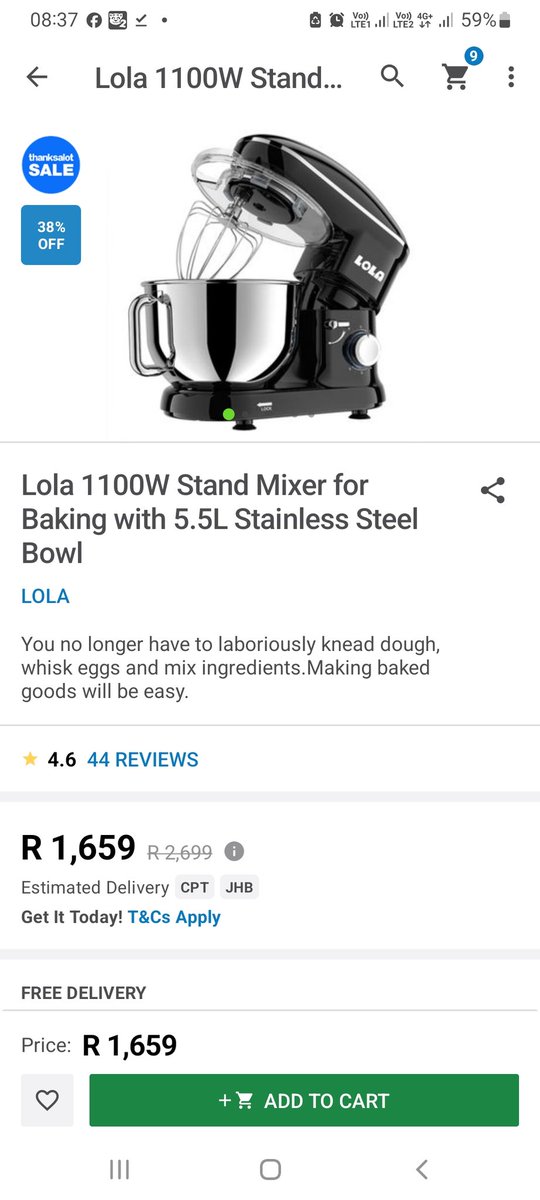 Zikhona28's tweet photo. @TAKEALOT @TAKEALOT I am a Baker and I've recently started baking Lunchbox cakes to sell door to door also sell in taxi rank. I need a Stand Mixer for Baking to make things easier and saves time.
#ThanksalotSale 
#Birthday https://t.co/tEa6RbiVTW
