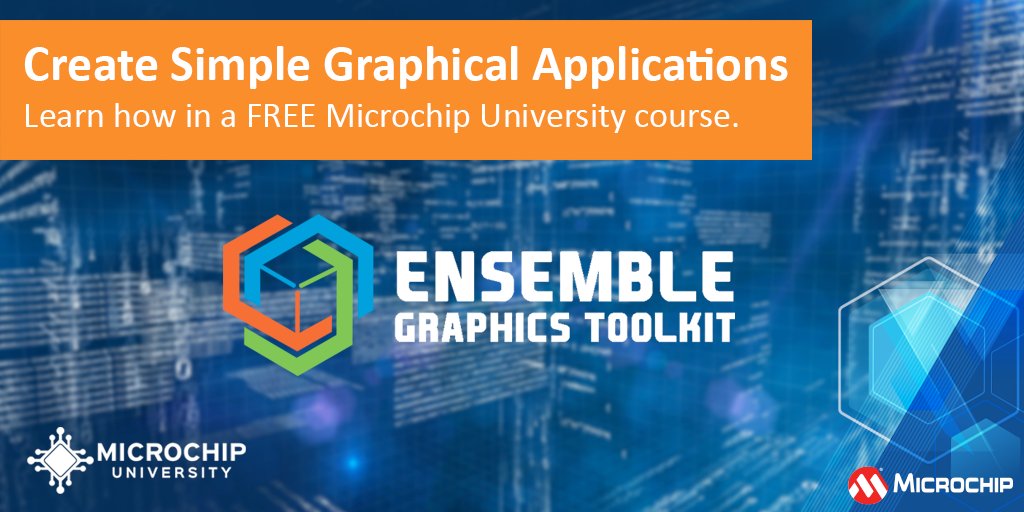 Find out more about Linux Graphics using the Ensemble Graphics Toolkit (EGT). In this FREE class you will learn about the structure of EGT and how you can use it to create simple graphical applications. Register: mchp.us/3Q9Hsxi. #EGT #graphicalapplications